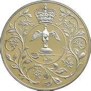 25 New Pence Elizabeth II Silver Jubilee Silver Proof United