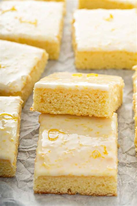 Lemon Brownies With Lemon Glaze Lemon Blossoms