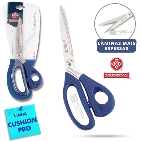 Tesoura Costura Mundial Cushion Pro Profissional Cm Tape Aria