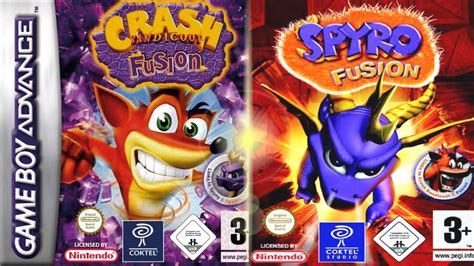 Crash Bandicoot Spyro Fusion Gameboy Advance La Colaboraci N De