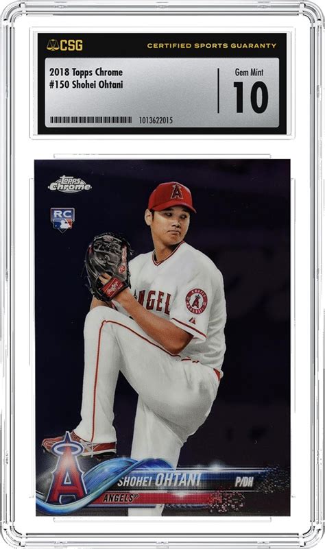 CSG Card Of The Month 2018 Topps Chrome 150 Shohei Ohtani CGC