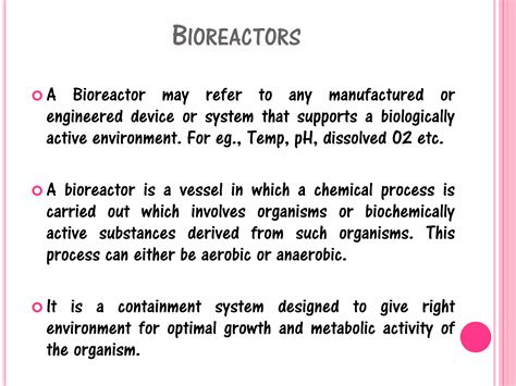 Bioreactors Or Fermenters Ppt