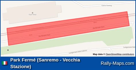 Park Ferm Sanremo Vecchia Stazione Stage Map Sanremo Rally