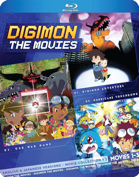 Digimon The Movies 1 3 Collection Blu Ray Joshua Seth