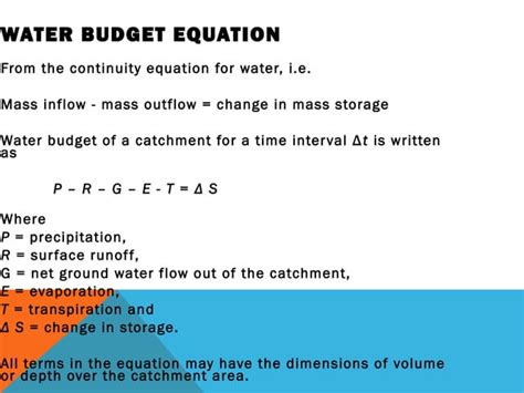 Hydrology introduction ( catchment area)