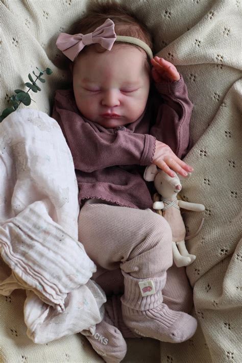 RXDOLL 20 Inch Realistic Baby Reborn Dolls Boy Girl Sleeping Newborn