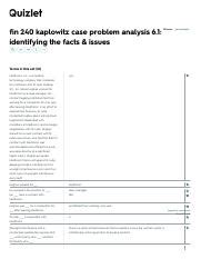 Case Problem Analysis 6 1 Identifying The Facts Issues Pdf Fin 240