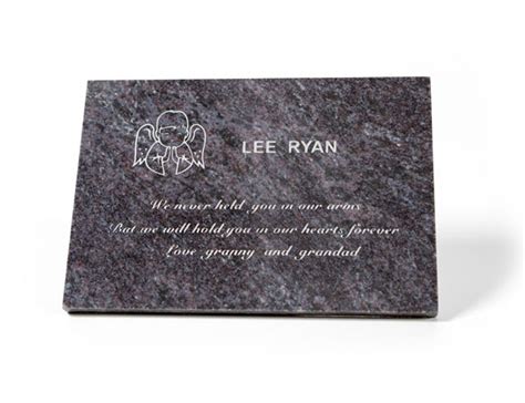 Personalised Stone plaque for graves | Memorial Plaques