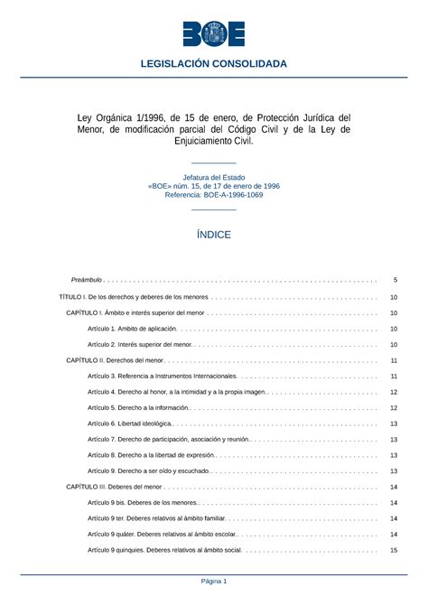 BOE A 1996 1069 consolidado Ley Orgánica 1 1996 de 15 de enero de