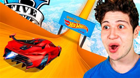 Saltando La Mega Rampa Con Todos Los Coches Hot Wheels De Gta