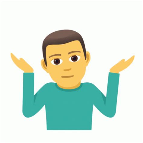 Shrug Joypixels Gif Man Shrugging Emoji Png,Shrug Shoulders Emoji Free ...