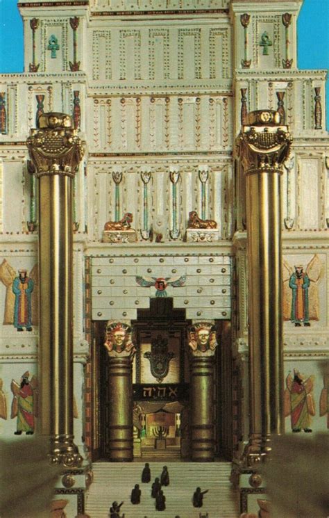 Postcard King Solomons Temple Model In Masonic Temple San Francisco