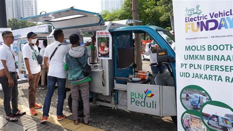 Keren Ini Penampakan 5 Gerobak Motor Listrik UMKM Binaan PLN Yang Ikut