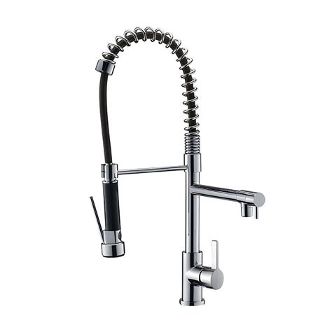 Homlux Single Handle Pull Down Sprayer Kitchen Faucet With Pot Filler In Chrome D095004dbe The