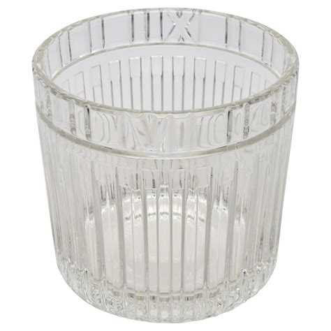 Tiffany And Co Atlas Crystal Glass Champagne Ice Cooler Bucket At