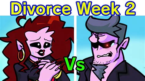 Friday Night Funkin But Daddy Dearest And Mommy Get Divorce Full Week 2 Update Cutscenes Fnf