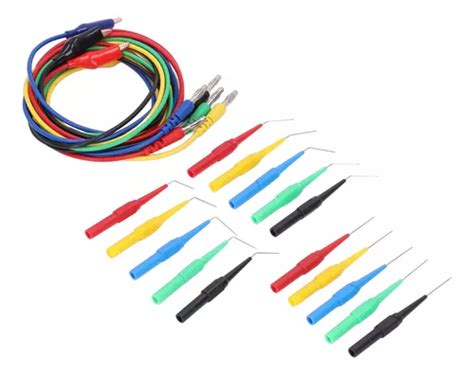 Kit De Sonda De Prueba Tipo Banana Plug Cables Chapados En Meses Sin