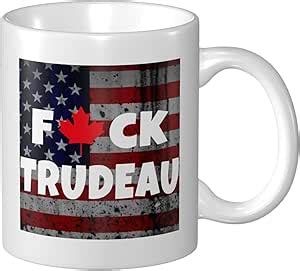 Amazon GDJF Fuck Trudeau Coffe Mugs Ceramic Mug Cups With Handle