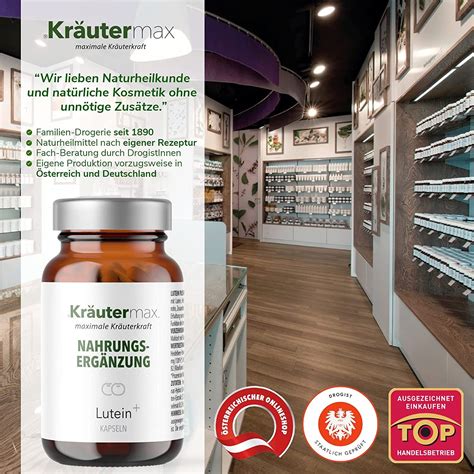 Kr Utermax Lutein Plus Zeaxanthin Lycopin Heidelbeer Zink Selen