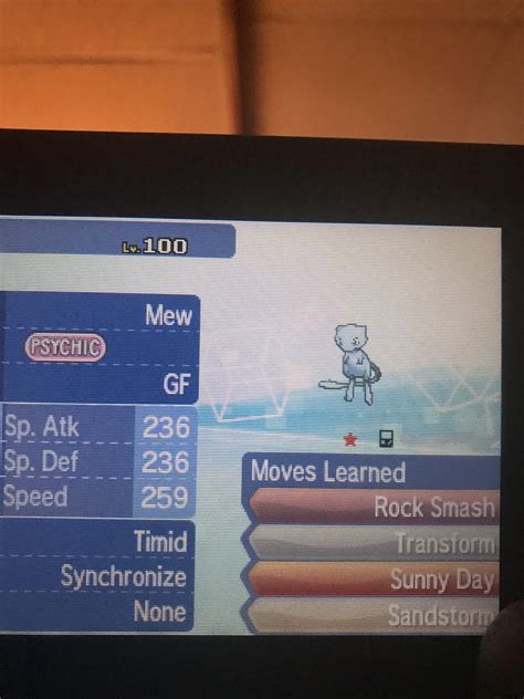 Genvii After Setting Up The Coin Case Glitch I Have A Shiny Mew R