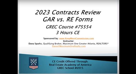 In Branch Contracts Review Gar Vs Re Forms Grec Real