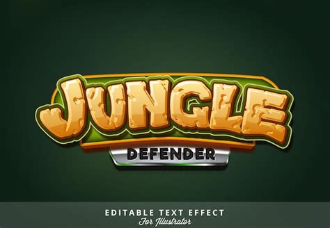 Premium Vector Game Logo Editable Text Effect For Illustrator