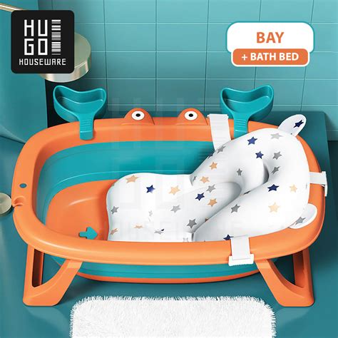 Jual Hugo Bak Mandi Bayi Lipat Foldable Baby Bath Tub Tempat Mandi