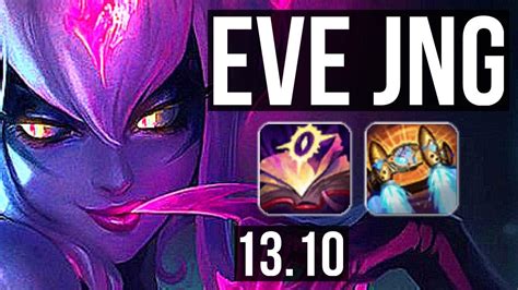 EVE Vs KINDRED JNG 13 0 2 Rank 4 Eve Legendary 400 Games KR