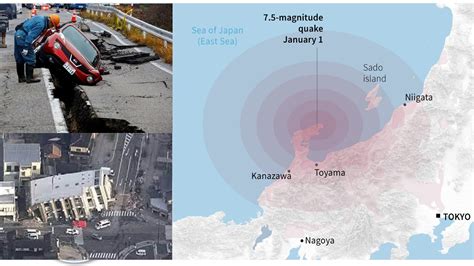 Earthquake Survivors Face Freezing Rain Threat Of Landslides In Japan