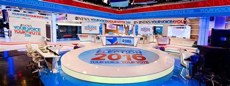 Abc News Tv Studio Led Lighting 2016 Election