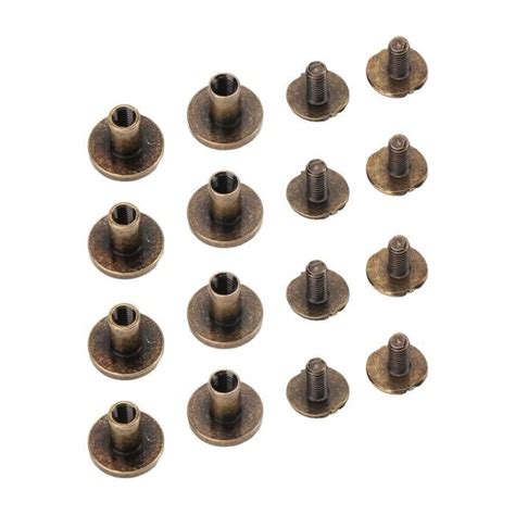 TMISHION rivet à clous pour poteaux de reliure 120set Chicago Vis 9x8mm