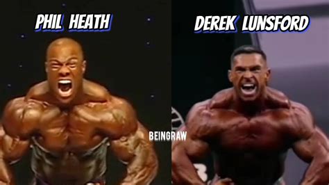 Phil Heath Vs Derek Lunsford Physique Comparison At Mr