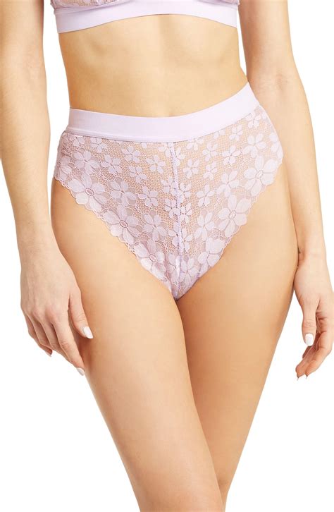 Kilo Brava Floral Lace Cheeky Bikini In Pink Lyst