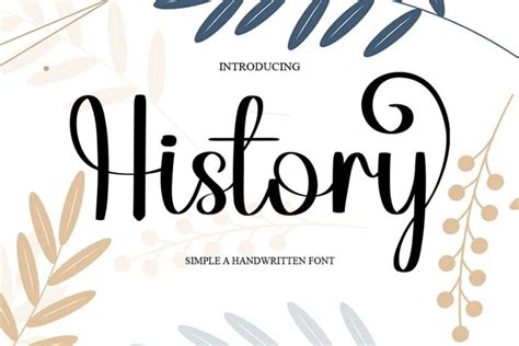 History Font - FreeFontDL | History font, Halloween fonts, History ...