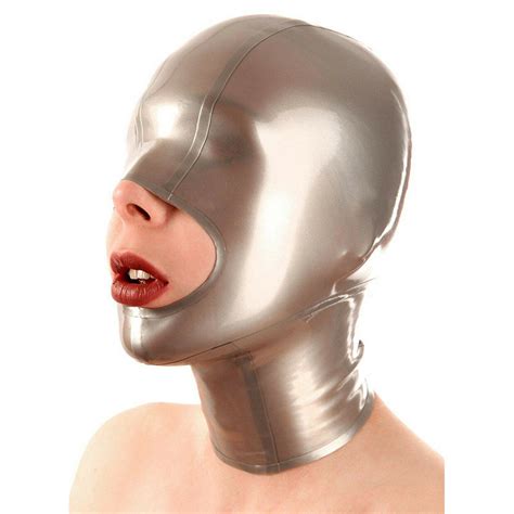 New Products Seamless Bondage Restraint Bdsm Natual Llatex Mask Latex