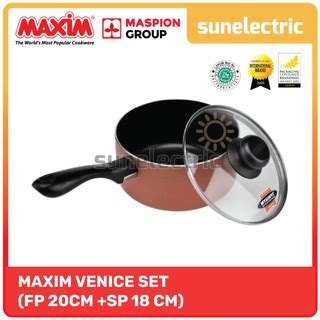 Jual Maxim 5 Pcs Venice Set Panci Wajan Penggorengan Teflon Anti