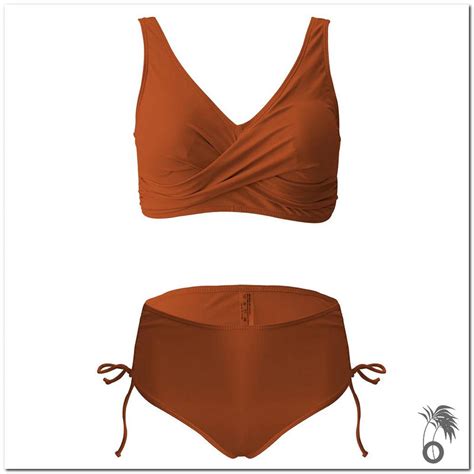 Bikini taille haute à lacet Larobedeplage fr