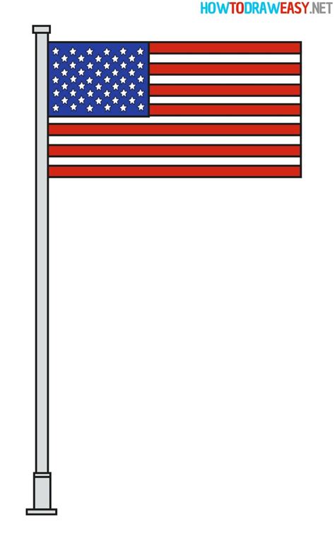 Drawing The American Flag