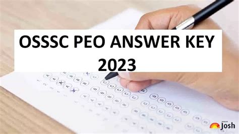 Osssc Peo Answer Key 2023 Download Jr Assistant Set Wise Pdf Soon At