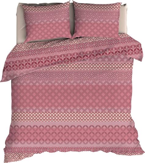 Romanette FLANEL Dekbedovertrek 200x200 220 Sapporo Rose Bol