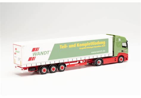 Herpa Iveco S Way Curtain Canvas Semitrailer Wandt 313438