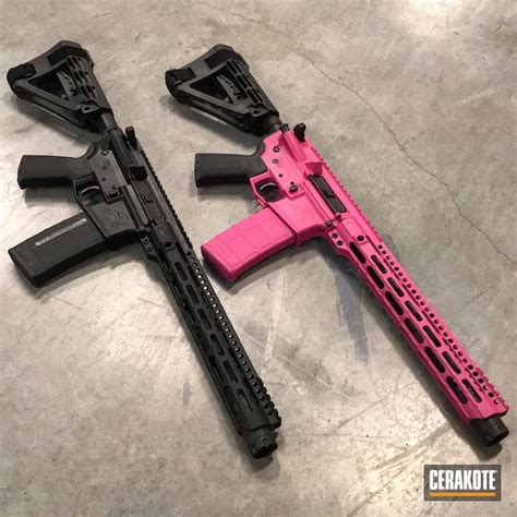 His And Hers Ar 15 Cerakoted Using Sig™ Pink Cerakote