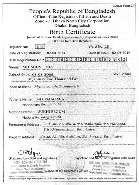 Birth Certificate | PDF