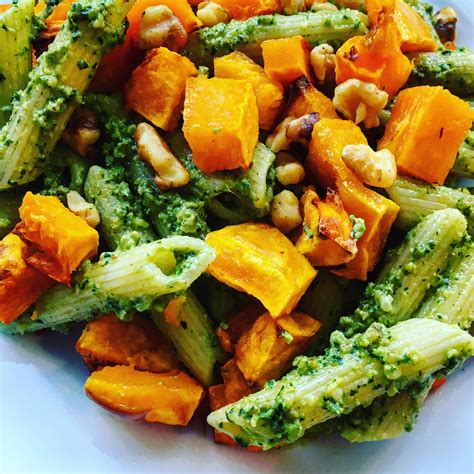 Roasted Butternut Squash Pesto Pasta Sara Sullivan