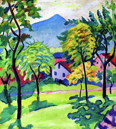 Tegernsee Landscape Digital Remastered Edition Painting By August