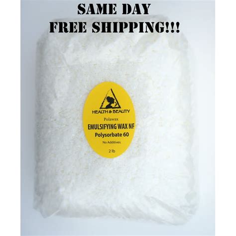 Emulsifying Wax Nf Polysorbate 60 Pure Polawax 32 Oz 2 Lb