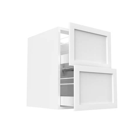 Rta White Shaker Two Drawer Base Cabinets 21w X 345h X 24d