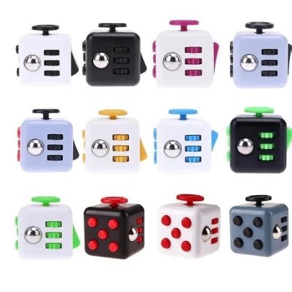 Fidget Toy Cube Cubo Mini Clicker Anti Stress Ansiedade Lados