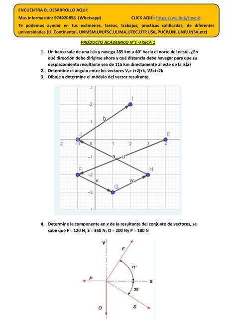 Producto Academico N1 Fisica PRODUCTO ACADEMICO N1 FISICA 1 Un