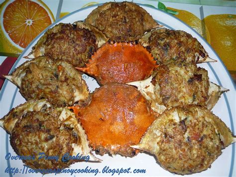 Rellenong Alimasag Stuffed Crabs